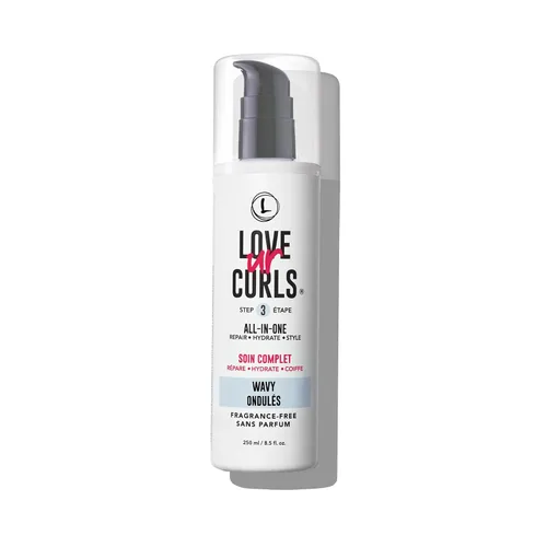 Vista 8 de Love Ur Curls Crema Estilo All in One Libre de Fragancia para Cabello Rizado Texturizado, Repara, Define, Hidrata y Estiliza con Manteca de Karité