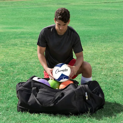 Vista 8 de Champion Sports Bolsa Deportiva con Ruedas – Bolsa de Viaje Grande de Nylon para Atletas para Béisbol, Fútbol, Baloncesto, Fútbol Americano, Hockey