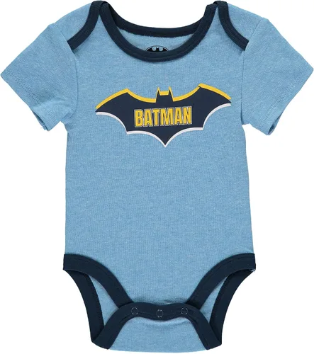 Vista 2 de DC Comics Baby Boys Short-Sleeve Bodysuit Three Pack - Batman Baby Boy Clothes