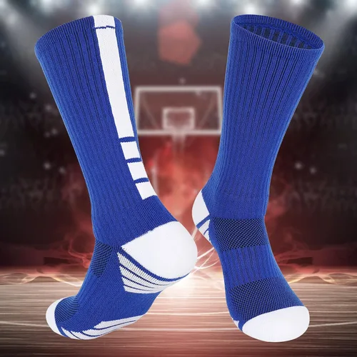 Vista 5 de Finerview Elite - Calcetines de baloncesto (6 pares), calcetines deportivos de alta calidad a media pantorrilla para adultos y jóvenes