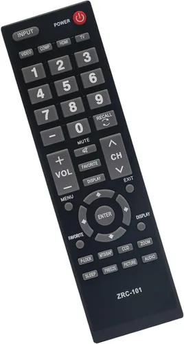 Vista 3 de ZRC-101 - Control remoto de repuesto para Insignia TV NS-LCD32-09 NS-LCD42HD-09 NS-LCD37-09 NS-LCD47HD-09 NS-LCD19-09CA NS-LCD15-09 NS-LCD19-09