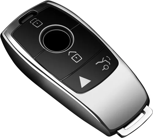Vista 5 de Tukellen para Mercedes Benz Funda para llavero, Protector de llave de TPU suave especial compatible con 2017-2021 Clase E 2018-2021 Clase S Negro