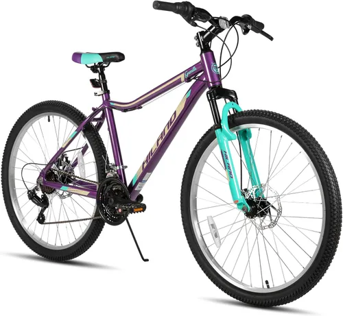 Vista 9 de HILAND 20 Inch 26 Inch Mountain Bike for Women Girl, Lock-Out Suspension Fork, Aluminum Frame, Adult Ladies Mens MTB Bicycle
