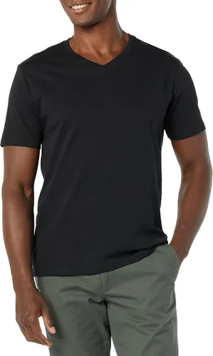 Vista 2 de Tienda Essentials Camisetas de manga corta con cuello en V para hombre, paquete de 2