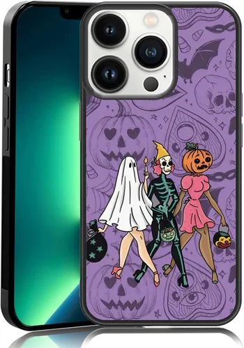 Vista 31 de Funda para iPhone 11 Pro Max, funda protectora de poliuretano termoplástico (TPU) a prueba de golpes, diseño de cabeza de calabaza, diseño de araña
