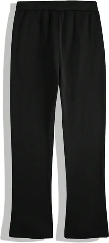 Vista 2 de GORGLITTER Pantalones deportivos apilados con letras para hombre, acampanados, con cordón en la cintura y bolsillos, Y2K
