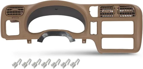Vista 16 de CHEDA - Bisel de tablero compatible con Chevy S10 GMC Sonoma Jimmy Blazer 1998-2004 No se ajusta a doble DIN Gris