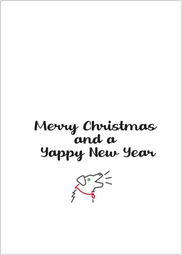 Vista 6 de Glory To Dog And To All A Good Night Sleepy Beagle Puppy - Juego de 12 tarjetas y sobres de Navidad