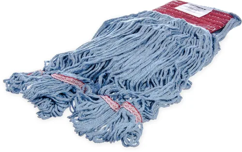 Vista 32 de Carlisle FoodService Products 369454B14 - Cabezal de trapeador con extremo en bucle con banda roja, azul, grande (paquete de 12)
