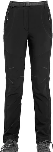 Vista 3 de Geval Pantalones de nieve para mujer, resistentes al viento, impermeables, de forro polar softshell