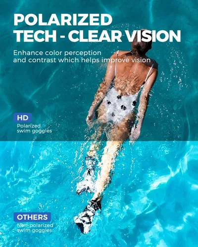 Vista 2 de OMID - gafas de natación, cómodas gafas de natación polarizadas para adultos