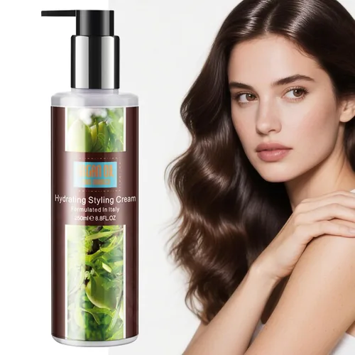 Vista 8 de NUSPA NUSPA Crema hidratante de aceite de argán, restaura y fortalece el acondicionador sin enjuague para el tratamiento del cabello rizado