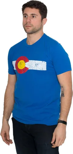 Vista 2 de Camiseta unisex con diseño de bandera del estado de Colorado