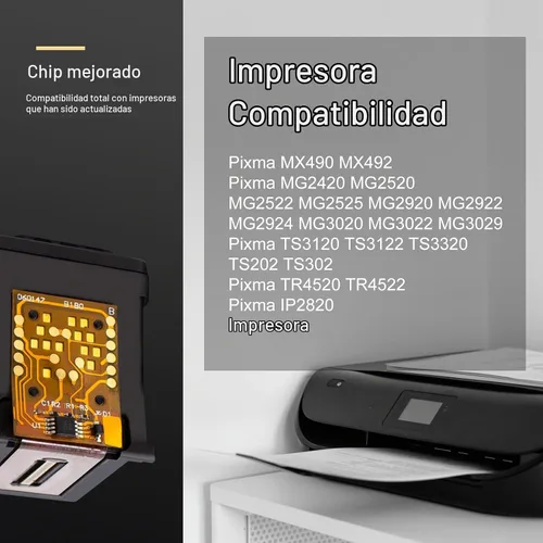 Vista 2 de Cartucho de tinta 245XL compatible con Canon 245XL tinta negra