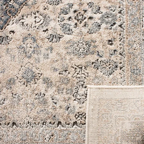 Vista 4 de SAFAVIEH Oregon Collection - Alfombra de pasillo, 2 pies 2 pulgadas x 6 pies, beige y gris, diseño oriental envejecido, no desprende pelusa