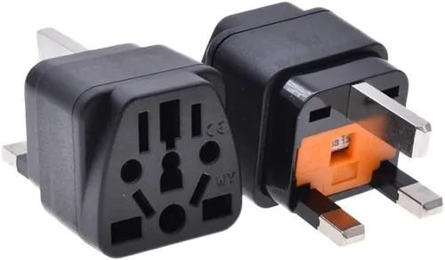 Vista 24 de Toptekits - Paquete de 2 adaptadores universales de enchufe de viaje, tipo B de EE. UU., convertidor de enchufe internacional a Estados Unidos Blanco