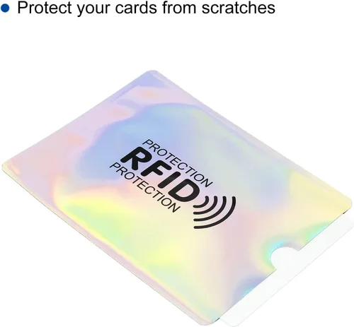 Vista 3 de PATIKIL Fundas de pasaporte con bloqueo RFID con patrón, paquete de 20 protectores de identidad antirrobo para billetera NFC, viajes, láser