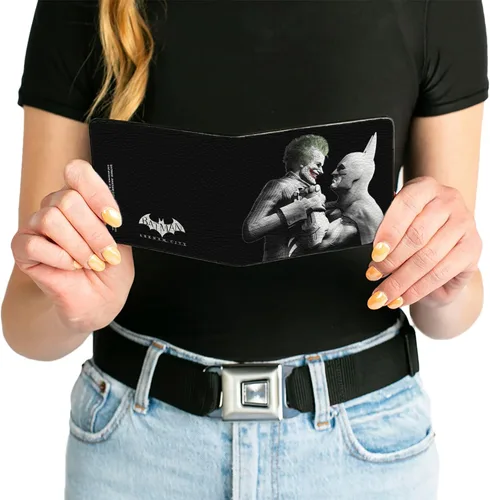 Vista 14 de Buckle-Down Billetera bi plegable de Pu Bifold-Batman para hombre