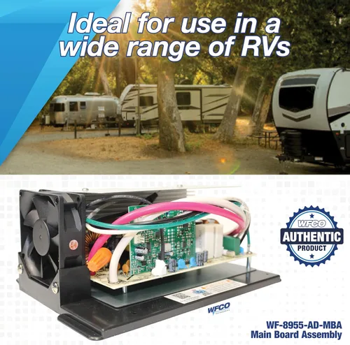 Vista 9 de WFCO WF-8955-AD-MBA - Conjunto de placa principal para centro de potencia de la serie WF-8900-AD, 55 amperios, color negro