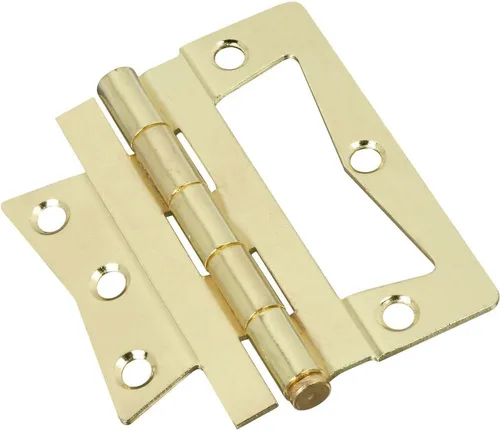 Vista 4 de National Hardware N244-780 V535 Bisagras montadas en superficie en latón, paquete de 2