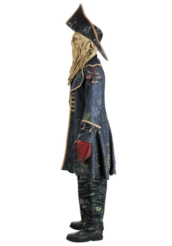Vista 3 de Disfraz de Davy Jones de Piratas del Caribe para Hombre de Disney Multicolor