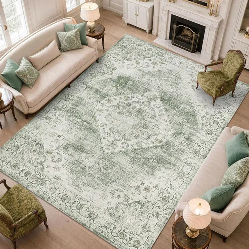 Vista 37 de Garvee Alfombra vintage Beige