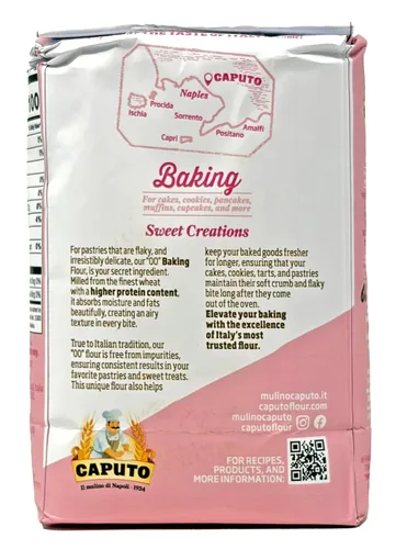 Vista 3 de Antimo Caputo Baking (Pasticceria Pastelería) Harina 00 2.2 lb Bolsa - Para Postres y Galletas - De Italia Tipo 00 Trigo