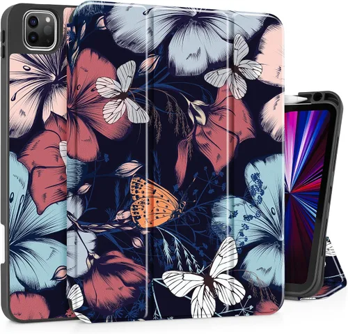 Vista 15 de May Chen Funda para iPad Pro de 11 pulgadas (4ª, 3ª, 2ª y 1ª generación) 2022 2021 2020 2018, soporte triple + soporte para lápiz + encendido