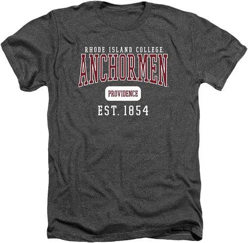 Vista 10 de Camiseta unisex para adultos oficial de Rhode Island College con fecha de este Charcoal