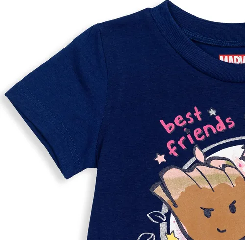 Vista 5 de Marvel Spider-Man Avengers - Conjunto de camiseta y leggings para niñas pequeñas y grandes