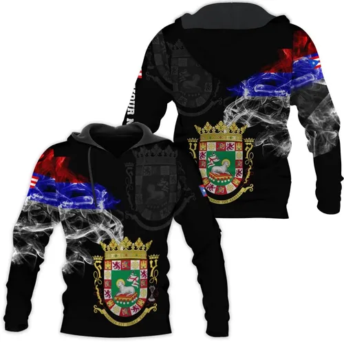 Vista 4 de Camiseta personalizada con nombre de Puerto Rico 3D, camiseta personalizada de Puerto Rico para hombres y mujeres, camiseta de la bandera de Puerto