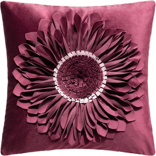 Vista 22 de OiseauVoler Fundas de almohada hechas a mano de 18 x 18 pulgadas, fundas de cojín de girasol 3D azules, fundas de almohada decorativas para sofá