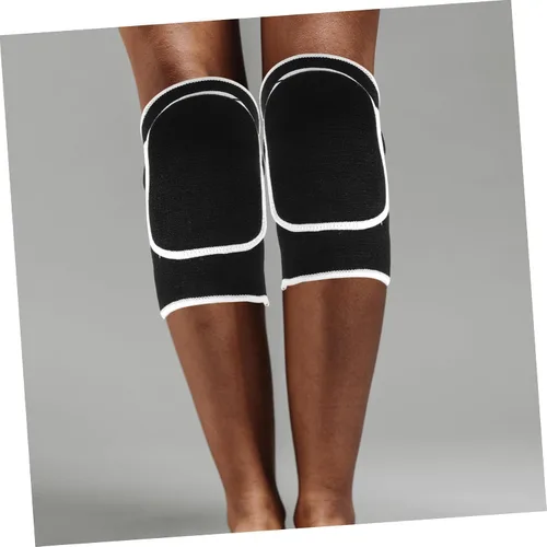 Vista 5 de Hemoton Rodilleras de voleibol par con cojín de esponja gruesa transpirable para mujeres, hombres, jóvenes, deportes, voleibol, baloncesto, fitness