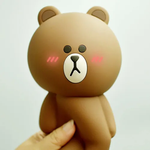 Vista 3 de Estuche de lápices con diseño de oso marrón, diseño de oso marrón, estuche de lápices Kawaii de anime para niñas y niños, bolsa de almacenamiento
