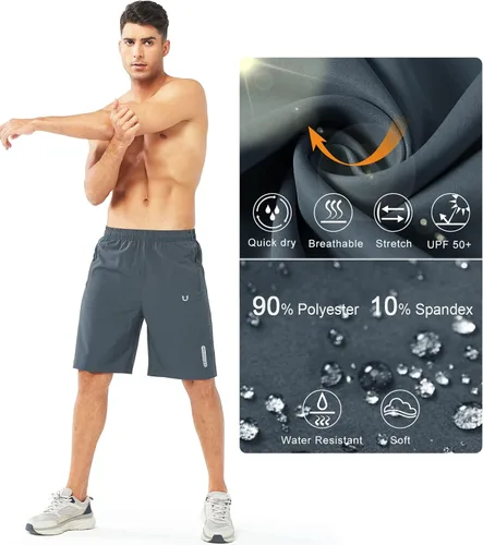 Vista 5 de NORTHYARD Pantalones cortos deportivos ligeros de secado rápido y de 7pulgadas para hombre, para senderismo, deportes, gimnasio, correr