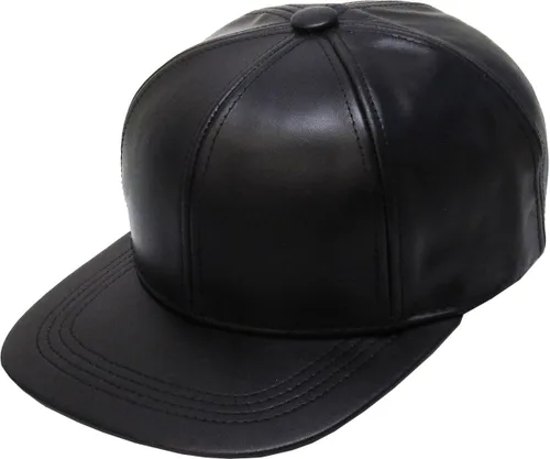 Vista 2 de KBETHOS Gorra de béisbol de cuero genuino de Bill Fabricado en Estados Unidos