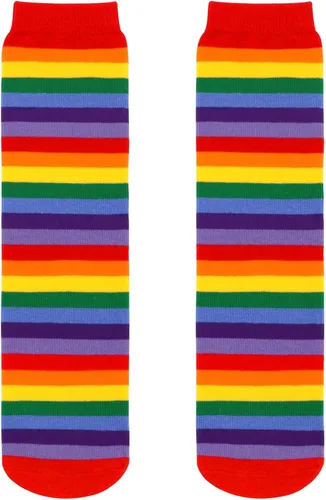 Vista 6 de Calcetines de fútbol para niños pequeños, calcetines de fútbol para niñas, calcetines de tubo con rayas para niños pequeños