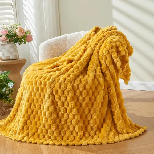 Vista 74 de NEWCOSPLAY Manta de Tiro Súper Suave Aqua Franela Sedosa Premium Forro Polar Jacquard Acanalado 3D Ligero Manta de Cama Uso en Todas las Estaciones