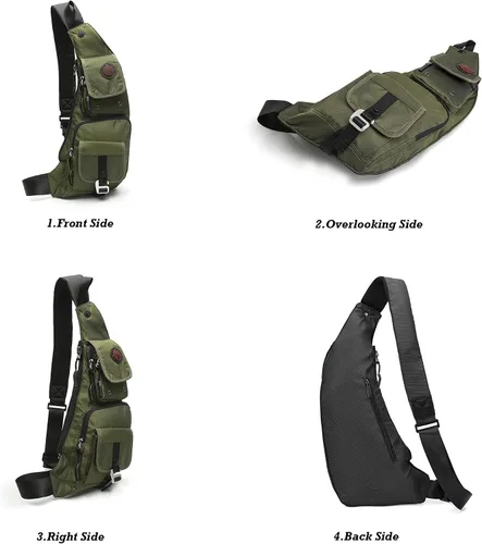 Vista 69 de Nicgid Sling Bag - Mochila bandolera para hombre), LYSB01NH075BJ-SPRTSEQIP