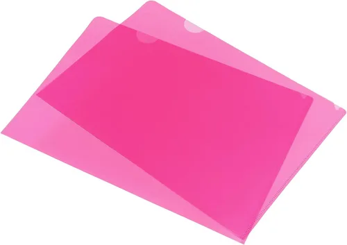 Vista 10 de PATIKIL Carpetas tipo L, paquete de 24 unidades, tamaño A4, bolsillos de plástico para proyectos, papel transparente, funda para documentos