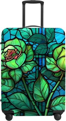 Vista 29 de URBEST Funda protectora para maleta, antiarañazos y suciedad, Otoño de vidrieras