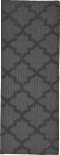 Vista 57 de Alfombra de Área Garland Rug Quatro Negra de 3' x 5' con Diseño de Enrejado Cut-Loop - Suave, Cómoda, Elegante y Económica en un Hermoso Color Negro