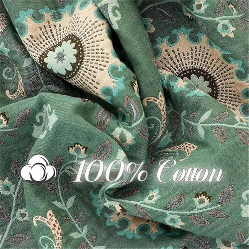 Vista 17 de MSGKV - Manta bohemia/primaveral de algodón para sofá y sala de estar, de gasa acogedora, de 50 x 60 pulgadas 50"x60" Cotton Throw, Woven Bird