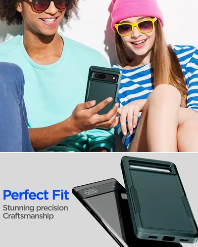 Vista 5 de AICase Funda para Google Pixel 7, resistente protección contra caídas, cuerpo completo, resistente a los golpes, a prueba de polvo, multicapa