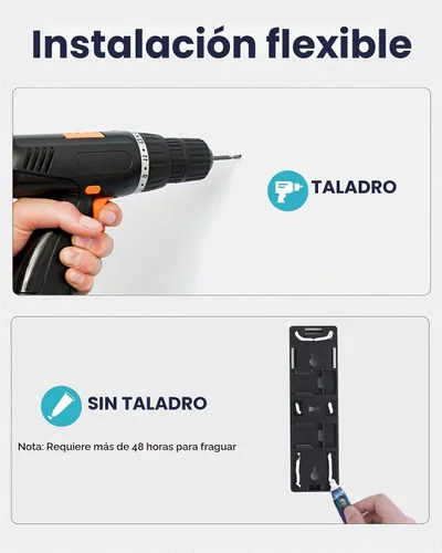 Vista 2 de AIKE EasyPush - Dispensador de jabón líquido para montaje en pared, 11.8 Negro