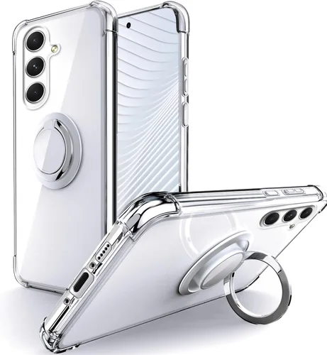 Vista 11 de Silverback - Carcasa transparente para Samsung Galaxy A15 con soporte de anillo