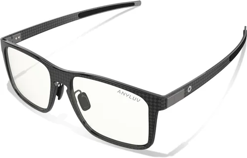 Vista 3 de ANYLUV Gafas de luz azul para hombre, lentes de bloqueo de luz azul: gafas ligeras de luz azul para hombres, marcos de fibra de carbono, regalo