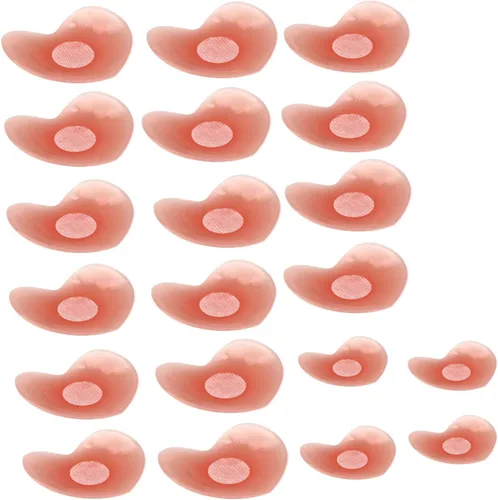 Vista 28 de ICEGIA Fundas para pezones para mujer, impermeables, reutilizables, ultra finas y adhesivas de silicona para pezones, pétalos