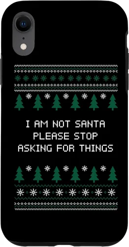 Vista 8 de iPhone 15 I Am Not Santa Stop Asking Things Christmas Parents Xmas Case