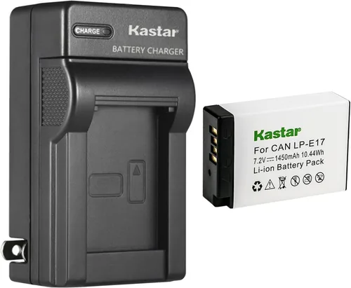 Vista 8 de Kastar Reemplazo del cargador de batería de pared de CA para Canon LP-E17 LPE17, LP-E17H, Canon EOS M3, EOS M5, EOS M6, EOS M6 Mark II, EOS 77D
